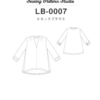 Vネックブラウス Lb 0007 Sewing Pattern Studio ソーイング向け型紙販売 ブティック社 Vネックブラウス Lb 0007 Sewing Pattern Studio ソーイング向け型紙販売 ブティック社