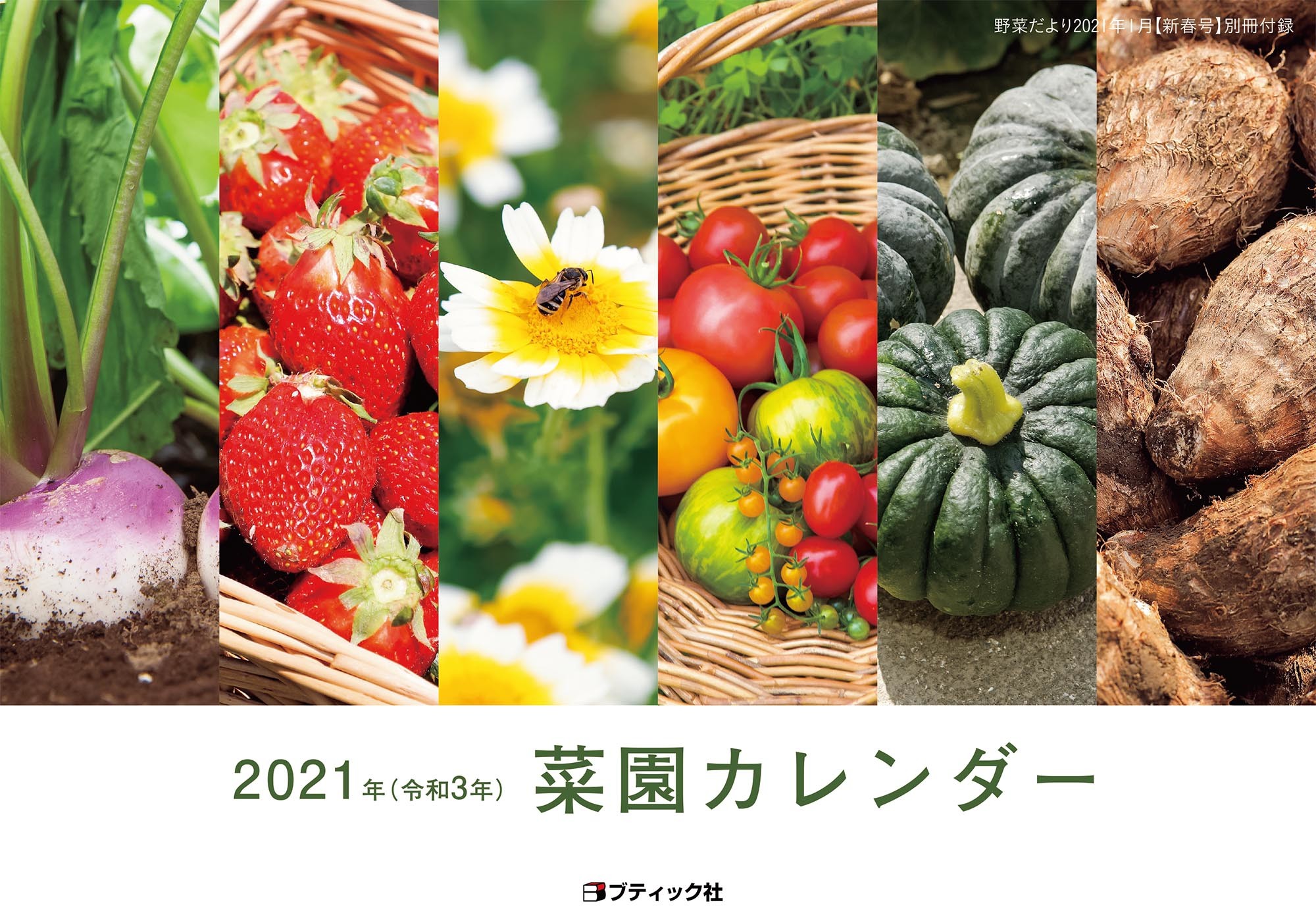 野菜だより21年1月号 本の情報 ブティック社