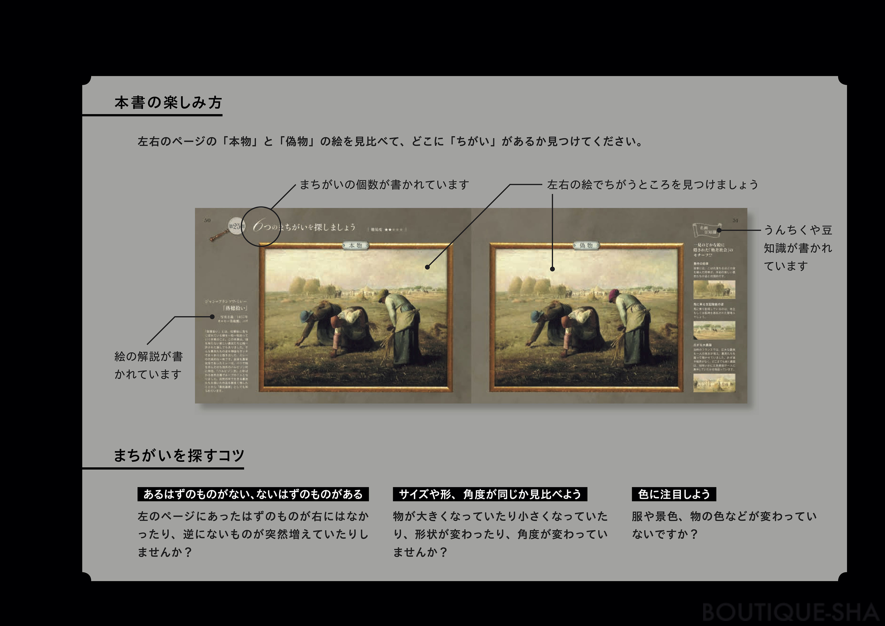 有名な絵画のまちがい探し 本の情報 ブティック社
