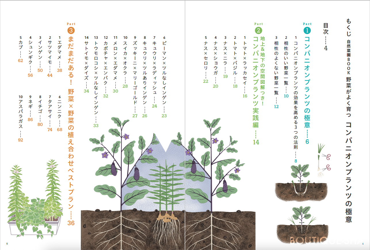 コンパニオンプランツの極意 本の情報 ブティック社