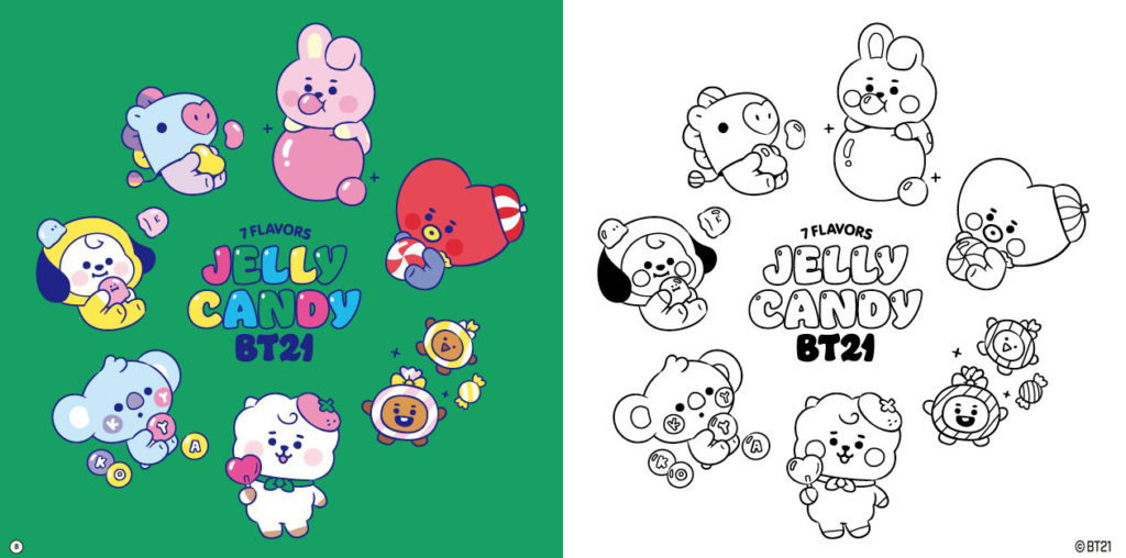Bt21 プチぬりえブック 本の情報 ブティック社